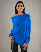 Asymmetrisk draperet sweater - Hailee