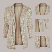 Glitterblazer med en afslappet pasform - Zoay