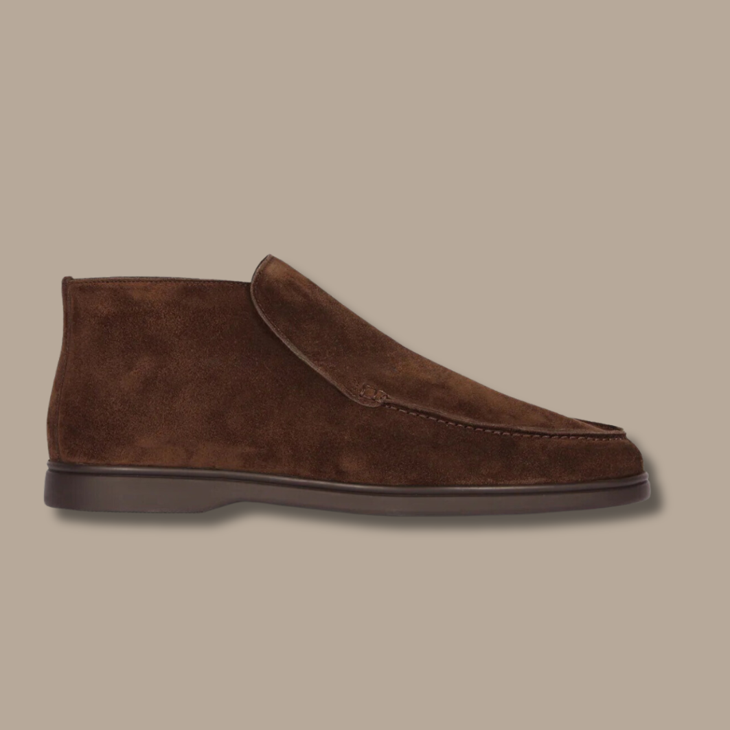 Loafers i ruskind - Rustan