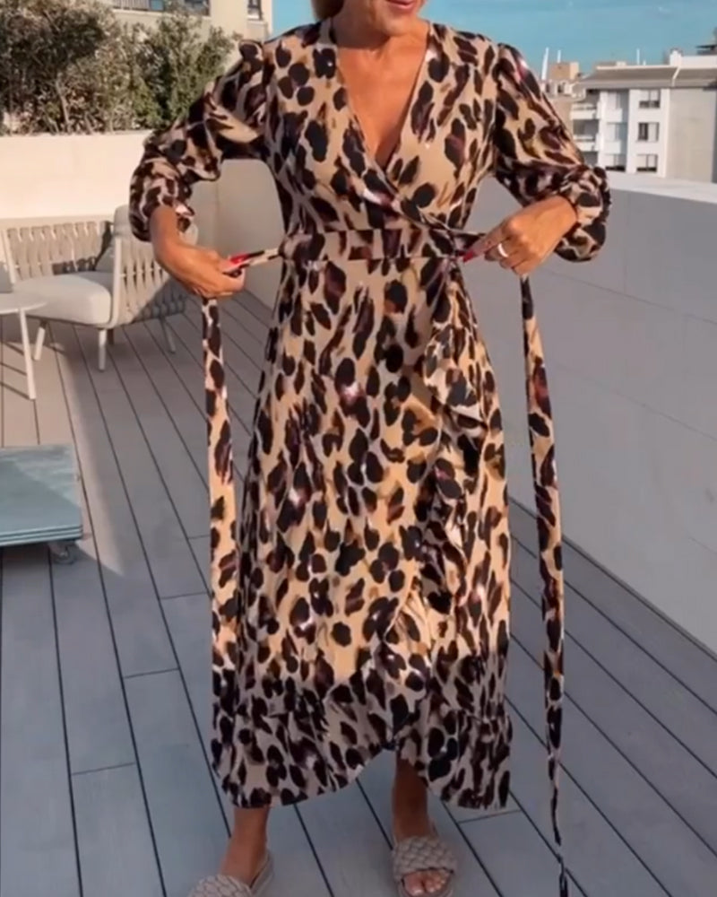 Kjole med Leopardprint - Destiny