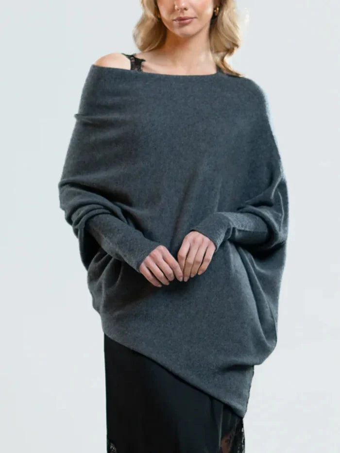 Asymmetrisk draperet sweater - Hailee