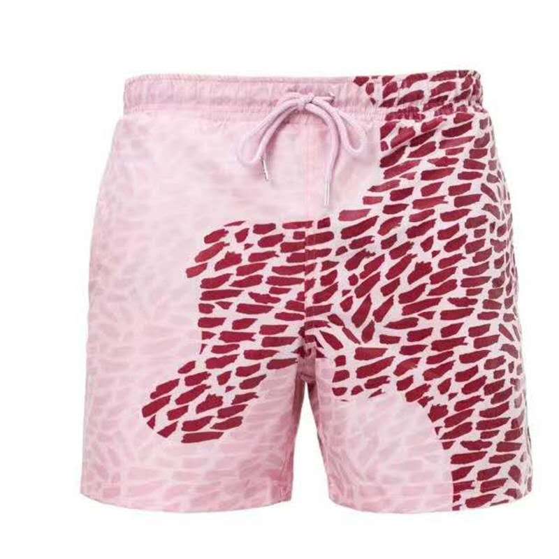 Magic Beach Shorts med farveskift til mænd | Hurtigtørrende badeshorts Beach Shorts - Luxer