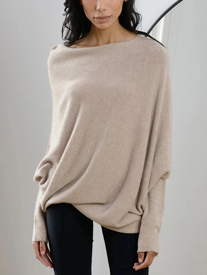 Asymmetrisk draperet sweater - Hailee