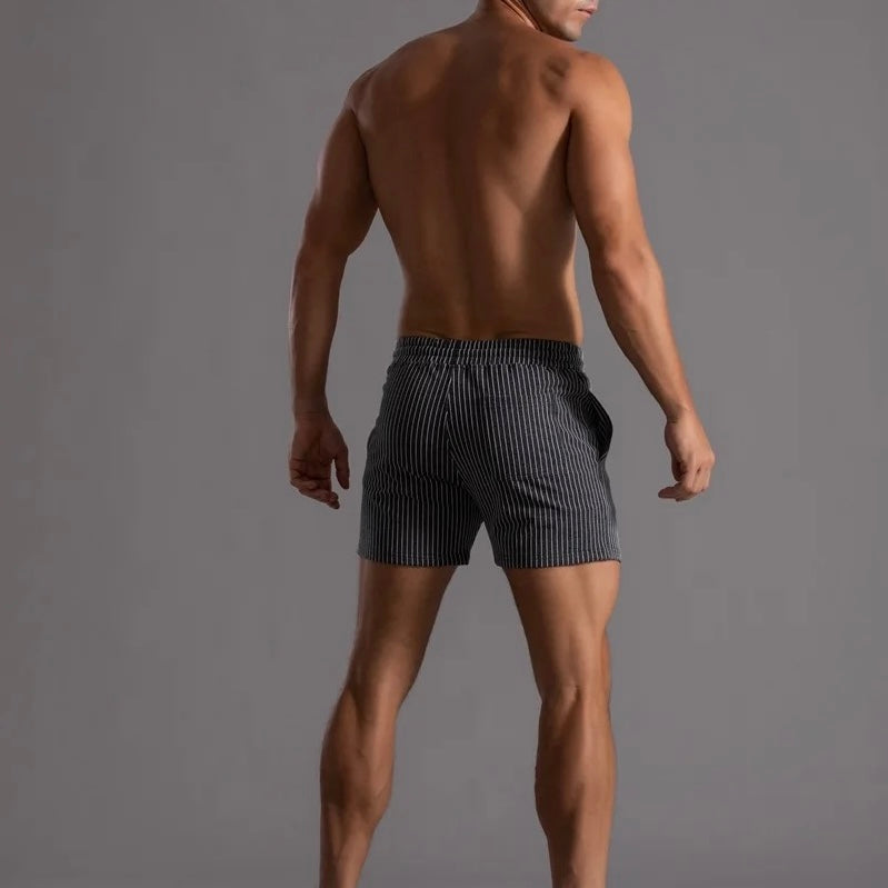 Ever - Stribede Core Jogger Shorts