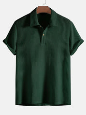 Elio - Vaffelstrikket poloshirt