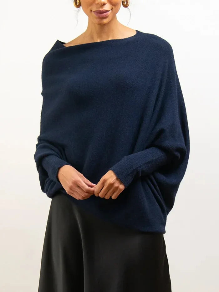 Asymmetrisk draperet sweater - Hailee