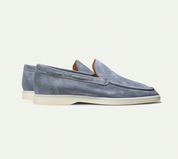 Herman - Læder Flats Loafers Round Toe Kid Suede til mænd