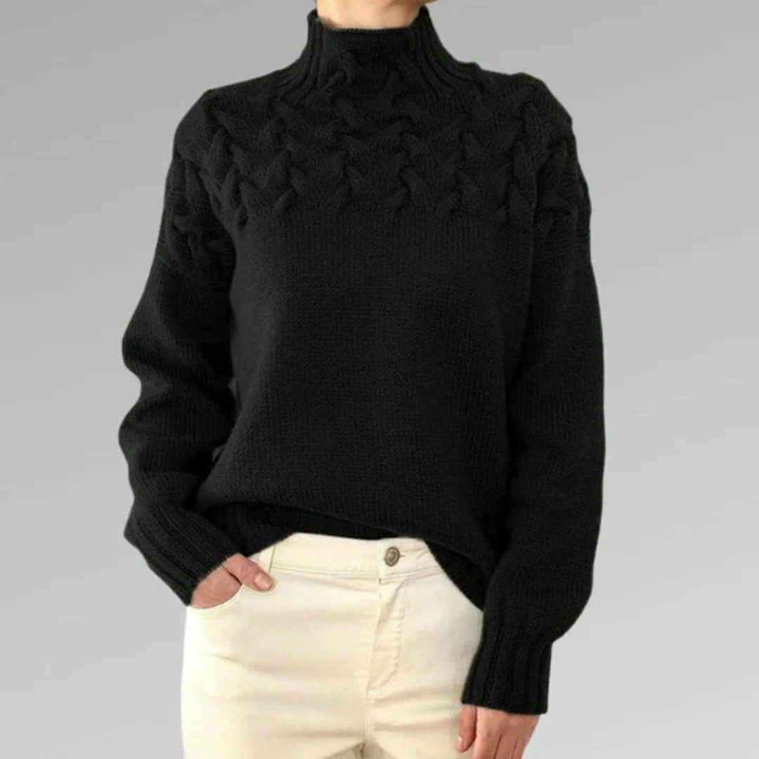 Susan - Elegant sweater med rullekrave