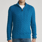 Comfort og Stilfulde Half-Zip Sweater til mænd - Inigo