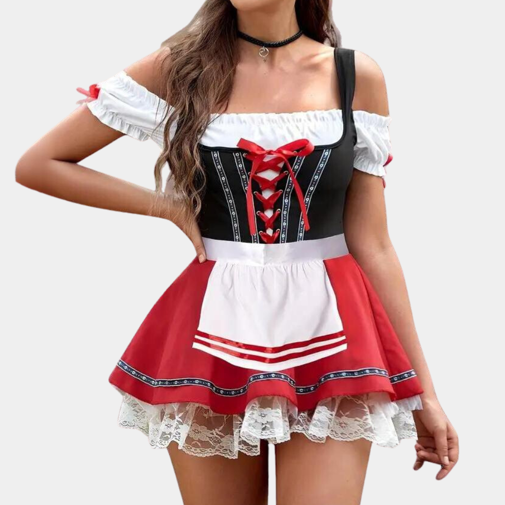 Oktoberfest Dirndl-kjole til kvinder - Clarins