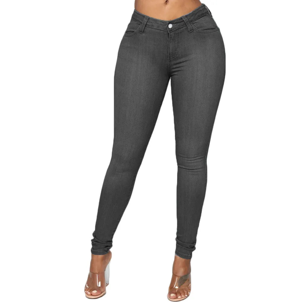 Overdimensionerede skinny jeans med stretch - Merra