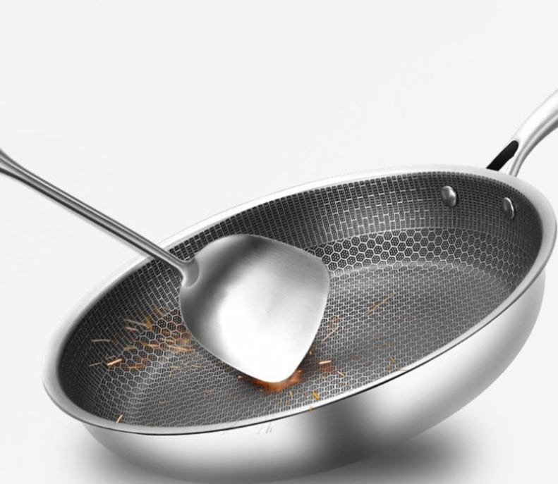 Non-stick stegepande i rustfrit stål - CookingPro