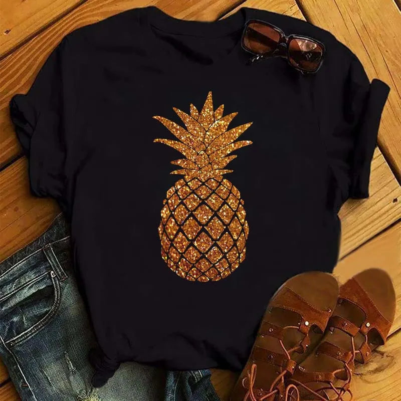 Maiden - T-shirt til damer med ananas