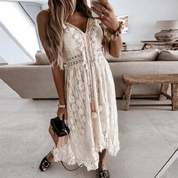 Elodie Boho-Maxi kjole med blonder