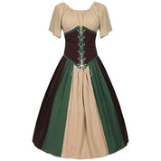 Glorværdig Renæssance Kjole Kvinder Middelalder Gotisk Lang Maxi Retro Vestido Victorian Paty Ballgown med snørebånd - Denash