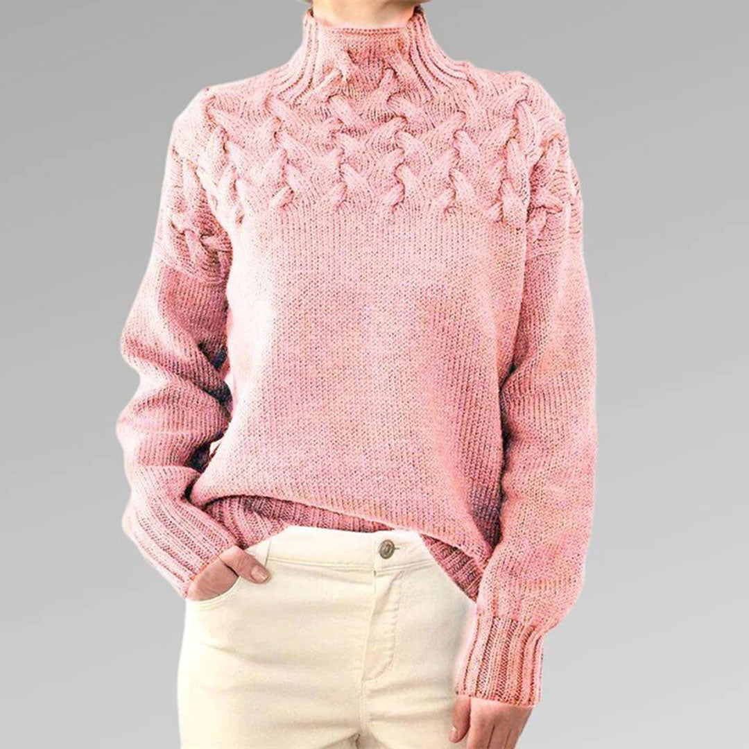 Susan - Elegant sweater med rullekrave