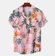 Hawaii Surf Floral Blouse til mænd