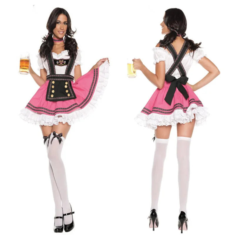 Oktoberfest dirndl kjole | Traditionelt dirndl kostume til kvinder | Traditionel bayersk | Werd