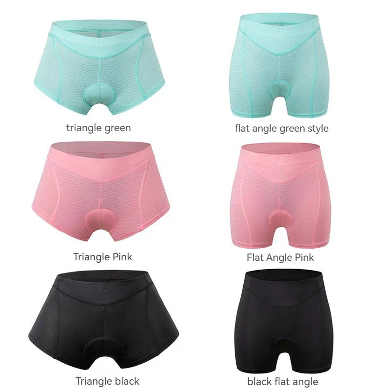 3D polstrede cykelshorts til kvinder | Komfortable cykelshorts med gelpolstring | Roxana