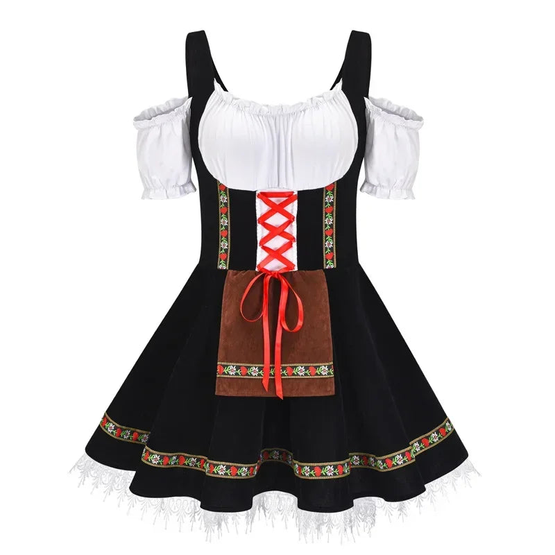 Oktoberfest kostume til kvinder | Traditionelt bayersk kostume outfit til Oktoberfest | Ceored