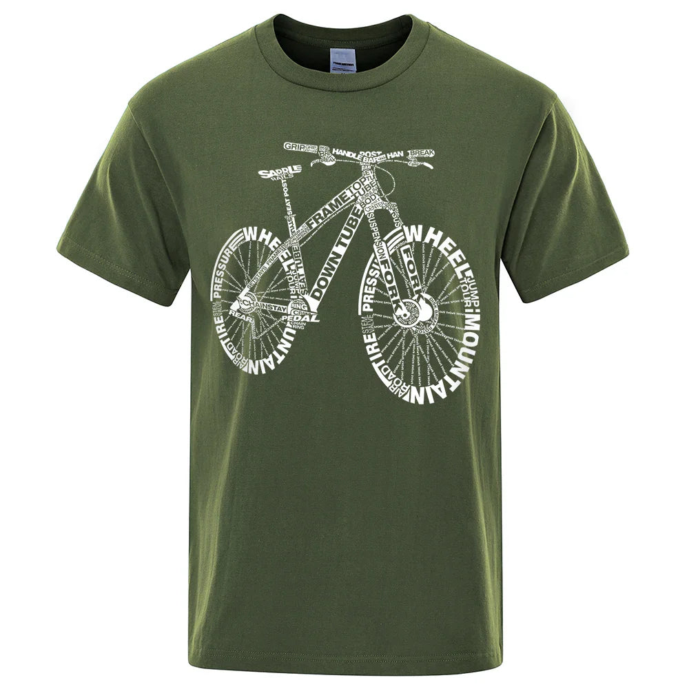 Theon - T-shirt til mænd med cykel