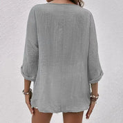 Elegant bluse med knapper - Lurena