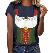 Oktoberfest T-shirt til kvinder | Bayersk stil | Sjov øl-t-shirt til Oktoberfest | Barbary