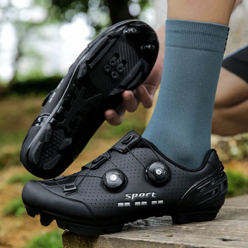 Cykelsko | Skridsikre unisex MTB og landevejscykel sneakers | SPD-kompatibel | Rina