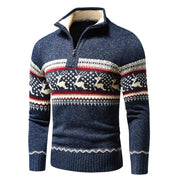 Julemønster lynlås sweater cardigan - Jerry