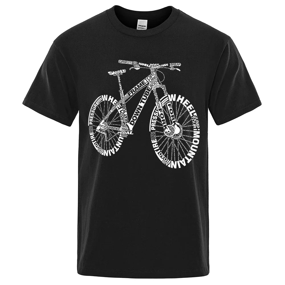 Theon - T-shirt til mænd med cykel