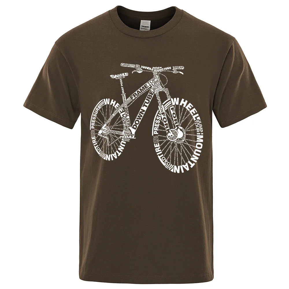 Theon - T-shirt til mænd med cykel