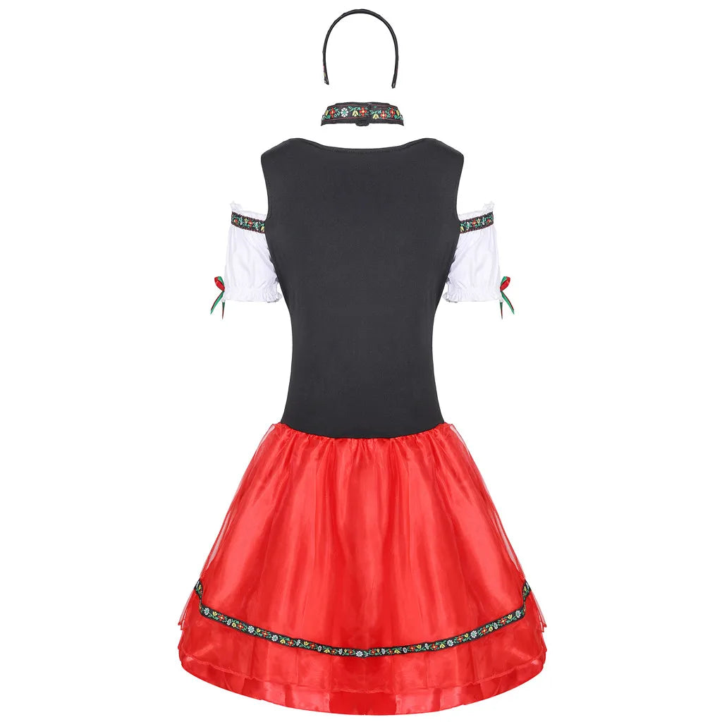 Oktoberfest dirndl kjole | Traditionel bayersk Dirndl til kvinder | Mandfrey