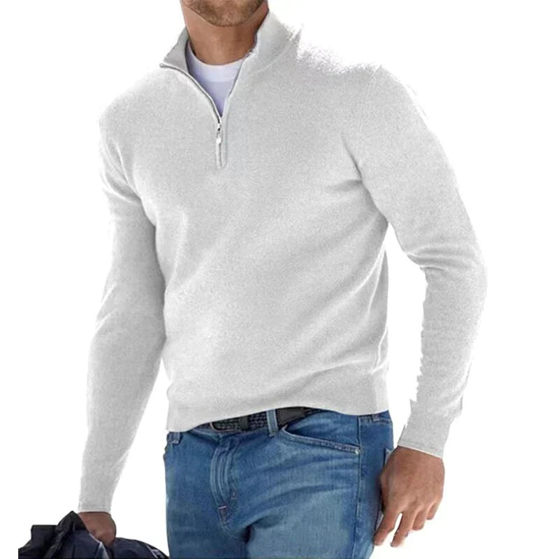 Stylish zipper sweater for men - Jacobo