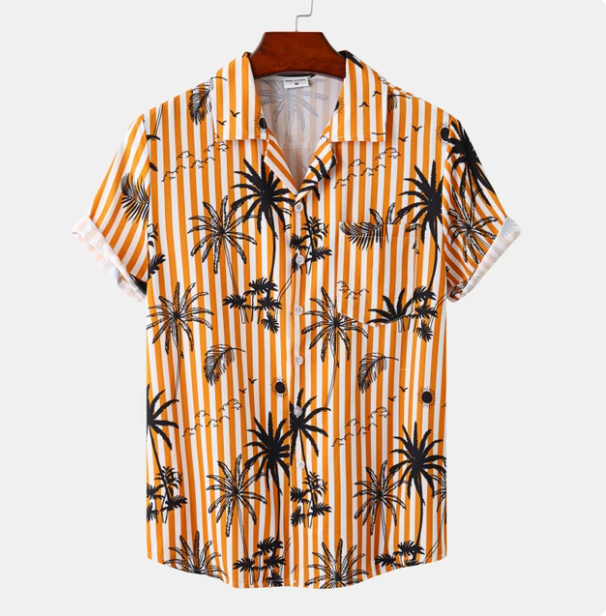 Hawaii Surf Floral Blouse til mænd