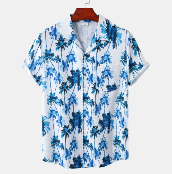 Hawaii Surf Floral Blouse til mænd