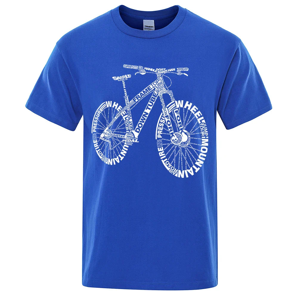 Theon - T-shirt til mænd med cykel