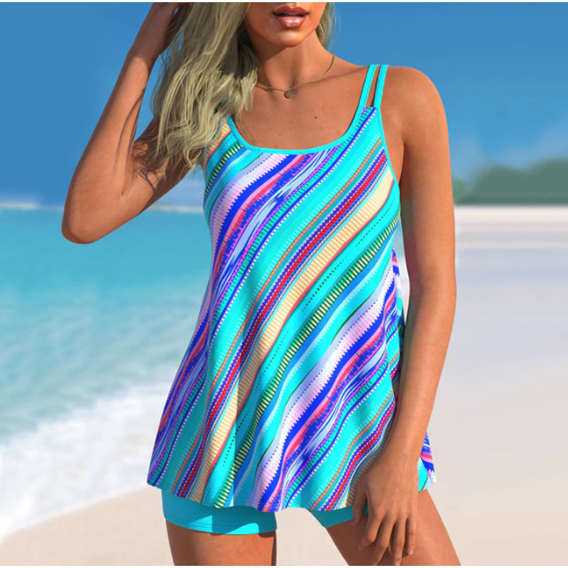 Sabina - Heat Wave Sexet tankini med stribet print