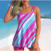 Sabina - Heat Wave Sexet tankini med stribet print