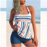 Sabina - Heat Wave Sexet tankini med stribet print