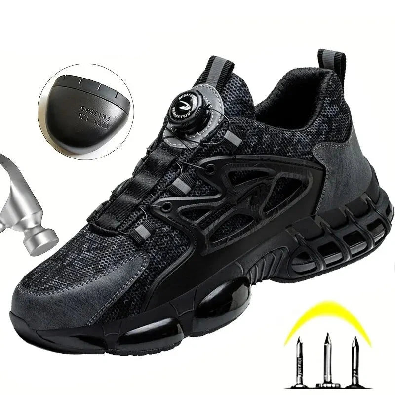 Lightweight safety shoes with Anti-Smash and Anti-Puncture protection