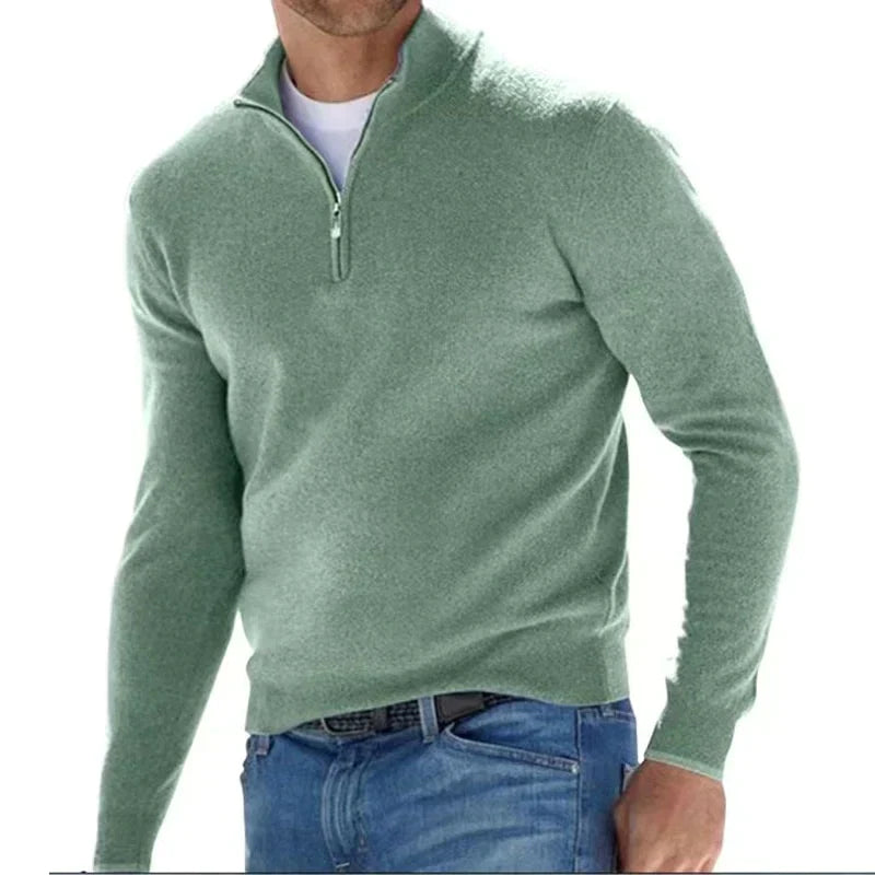 Stylish zipper sweater for men - Jacobo