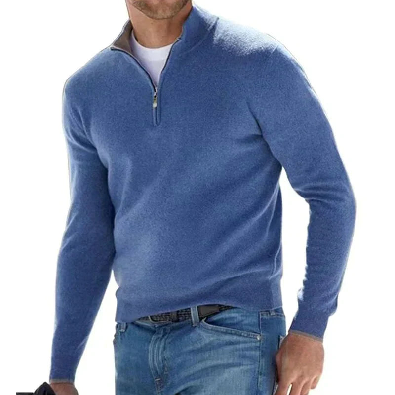 Stylish zipper sweater for men - Jacobo