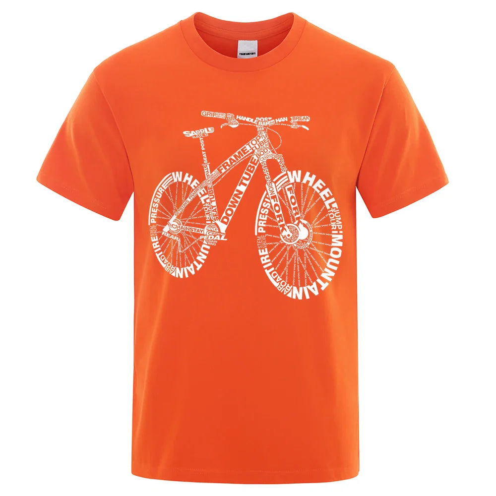 Theon - T-shirt til mænd med cykel