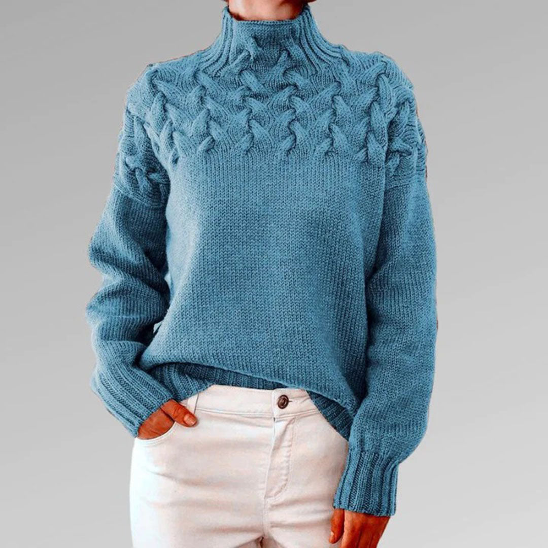 Susan - Elegant sweater med rullekrave