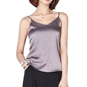 Hals Satin Crop Top Ladies | Sexy Sleeveless - Koline