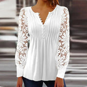 Jeanna - Elegant bluse med lange ærmer