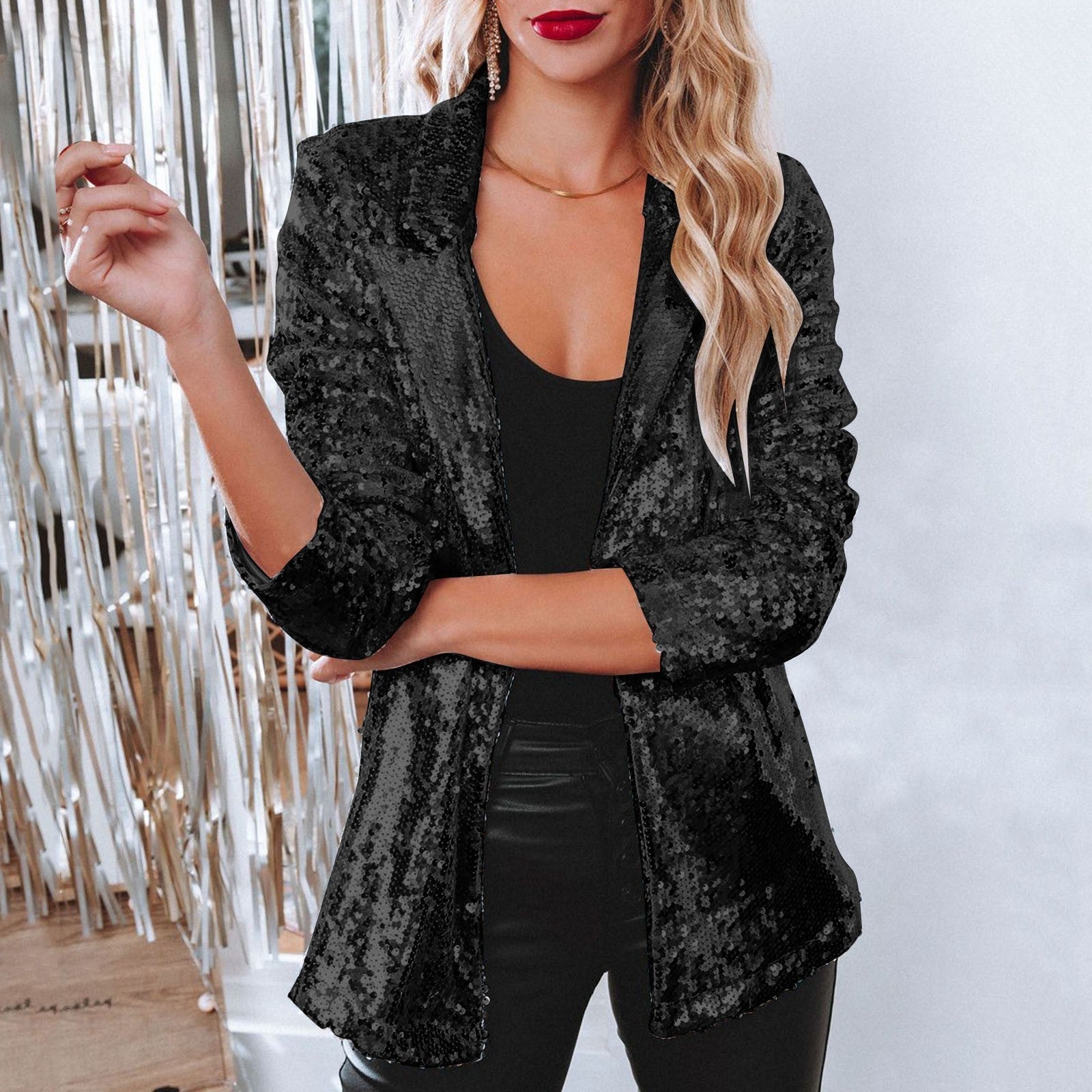 Paillet blazer - Nera