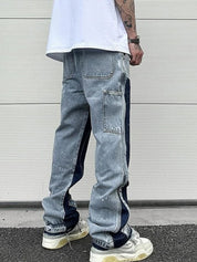 Vintage bukser herre denim jeans patched - Karl