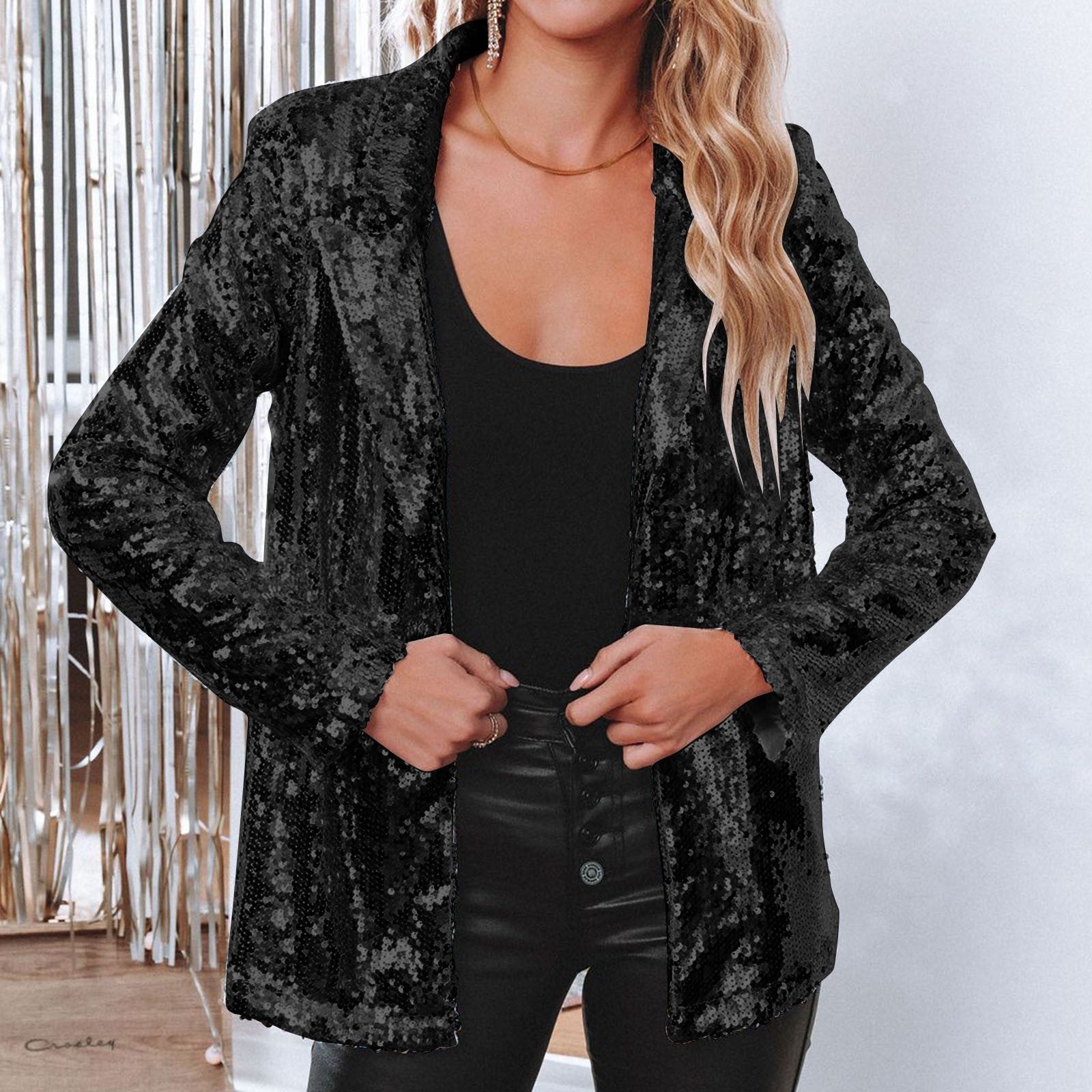 Paillet blazer - Nera